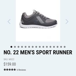 Men's Athletic Runner in Black and Gray